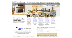 Desktop Screenshot of gleemhomecleaning.com